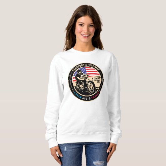 Bearzahnautobahn für alle amerikanischen Straßen M Sweatshirt (Vorne ganz)
