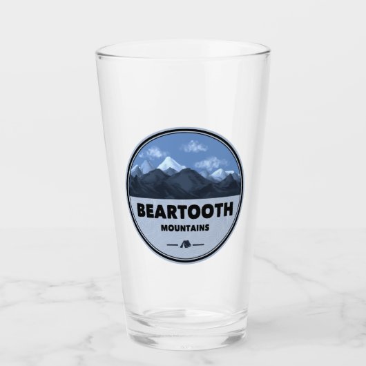 Bearzahngebirge Montana Wyoming Camping Glas (Vorderseite)