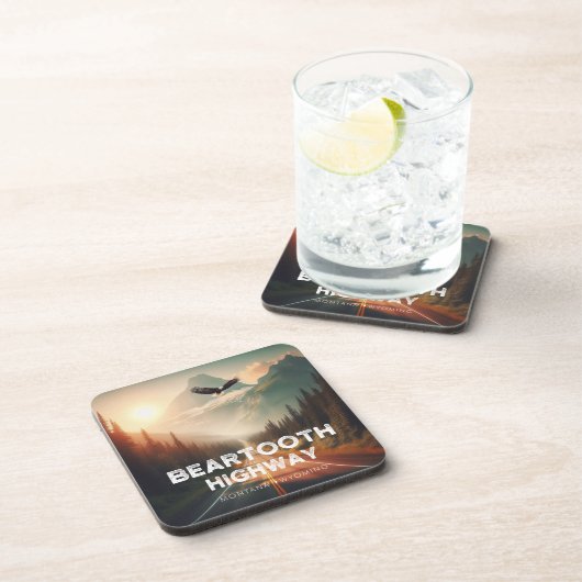 Bearzahnweg Montana Getränkeuntersetzer (Rechte Seite)