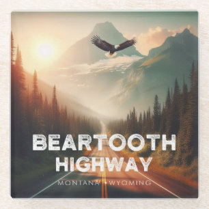 Bearzahnweg Montana Glasuntersetzer