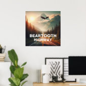 Bearzahnweg Montana Poster (Heimbüro)