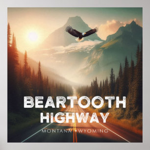 Bearzahnweg Montana Poster