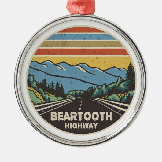 Bearzahnweg Montana Wandern Ornament Aus Metall (Vorne)