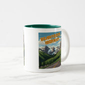 Bearzahnweg Montana Wandern Zweifarbige Tasse (VorderseiteRechts)