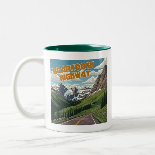 Bearzahnweg Montana Wandern Zweifarbige Tasse (Links)