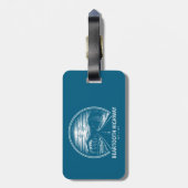 Bearzahnweg Montana Wyoming Forest Gepäckanhänger (Rückseite vertikal)