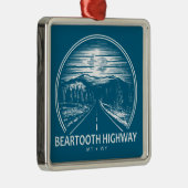 Bearzahnweg Montana Wyoming Forest Ornament Aus Metall (Rechts)