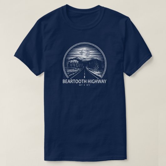 Bearzahnweg Montana Wyoming Forest T-Shirt (Design vorne)
