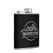 Bearzahnweg Montana Wyoming Motorrad Flachmann (Rechts)