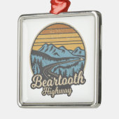 Bearzahnweg Montana Wyoming Retro Ornament Aus Metall (Links)