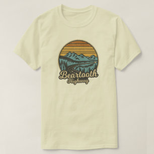 Bearzahnweg Montana Wyoming Retro T-Shirt