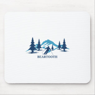 Bearzahnwyoming Ski Resort Skifahren Skier T - Shi Mousepad