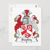 Beasley Familienwappen Postkarte (Vorne/Hinten)