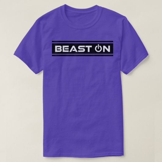 Beast auf Black Gym Fitness Workout Gym Sprichwort T-Shirt (Design vorne)