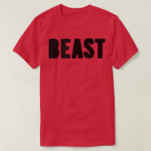 BEAST Gym Fitness Workout Bodybuilding Motivation T-Shirt (Design vorne)