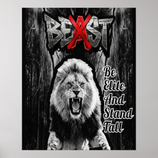 BEAST Lion Print, Value Poster Paper (Semi-Gloss)