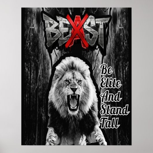 BEAST Lion Print, Value Poster Paper (Semi-Gloss) (Vorne)