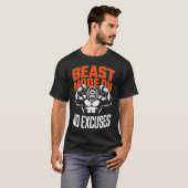 Beast Mode No Excuses Gorilla Fitness Tee (Vorne ganz)