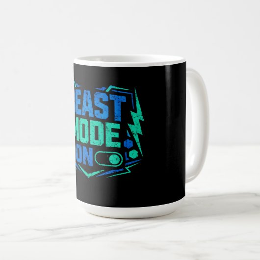 Beast Mode ON – Gym Activation Power Kaffeetasse (VorderseiteRechts)