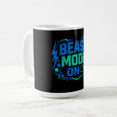 Beast Mode ON – Gym Activation Power Kaffeetasse (Vorderseite Links)