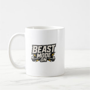 Beast Mode On Gym Fitness Motivation Kaffeetasse