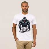 Beast Mode On – Power Unleashed Gym Tee (Vorne ganz)