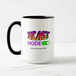 Beast-Modus aktiviert – Lustiger Kaffeebecher für  Tasse