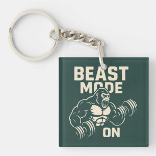 Beast-Modus An Gorilla-Gym-Motivation Schlüsselanhänger