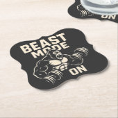 Beast-Modus An Gorilla-Gym-Motivation Untersetzer (angewinkelt)