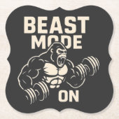 Beast-Modus An Gorilla-Gym-Motivation Untersetzer (Vorderseite)