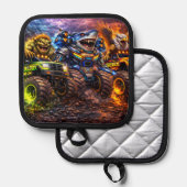 Beast Riders Topflappen (Vorderseite/Rückseite)