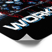 Beast Silverback Deadlift Gym Jokes Gorilla Workou Poster (Ecke)