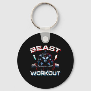 Beast Silverback Deadlift Gym Jokes Gorilla Workou Schlüsselanhänger