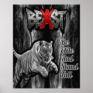 BEAST Tiger Print, Value Poster Papier (Halbglanz)