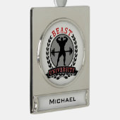 Beast Univ Bodybuilding Custom Banner Ornament (Rechts)