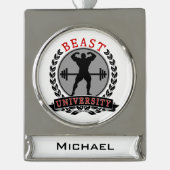 Beast Univ Bodybuilding Custom Banner Ornament (Vorderseite)