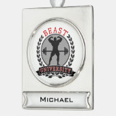 Beast Univ Bodybuilding Custom Banner Ornament (Links)