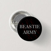 Beastie Armee-Greifer-Knopf Button (Vorne & Hinten)
