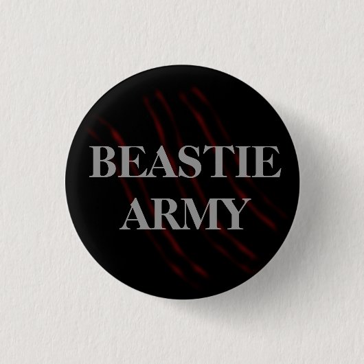 Beastie Armee-Greifer-Knopf Button (Vorderseite)