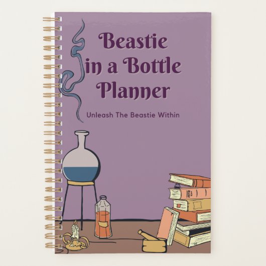 Beastie in einer Flasche Kleinplaner Planer (Vorderseite)