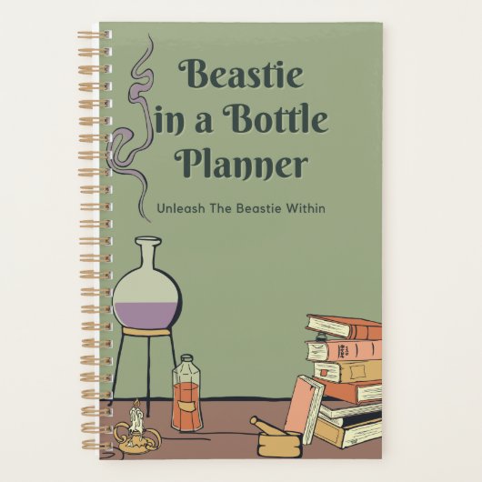 Beastie in einer Flasche Kleinplaner Planer (Vorderseite)