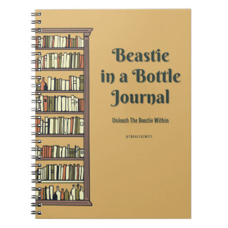 Beastie in einer Flasche Notizblock