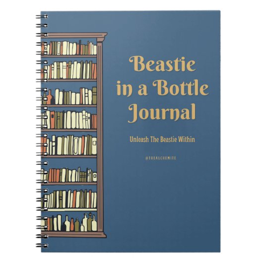 Beastie in einer Flasche Notizblock (Vorderseite)