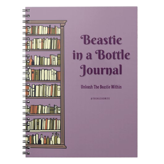 Beastie in einer Flasche Notizblock (Vorderseite)