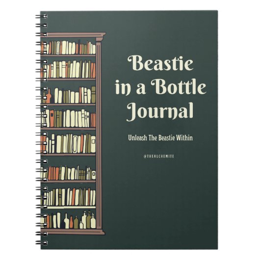 Beastie in einer Flasche Notizblock (Vorderseite)