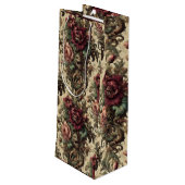 Beastly Bouquet - Gotisch Viktorianisch Geschenktüte Für Weinflaschen (Rückseite Schrägansicht)