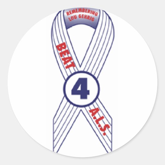 Beat ALS Runder Aufkleber (Vorderseite)