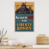 Beat Back the Hun Poster (Küche)