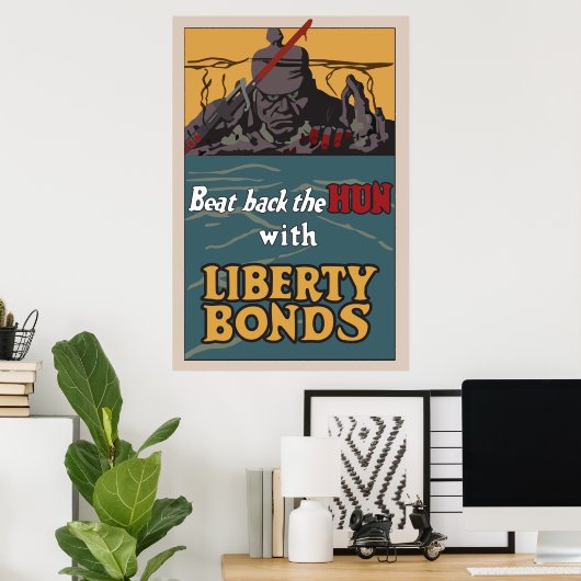 Beat Back the Hun Poster (Heimbüro)