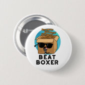 Beat Boxer Funny Beatboxer Box Puff Button (Vorne & Hinten)